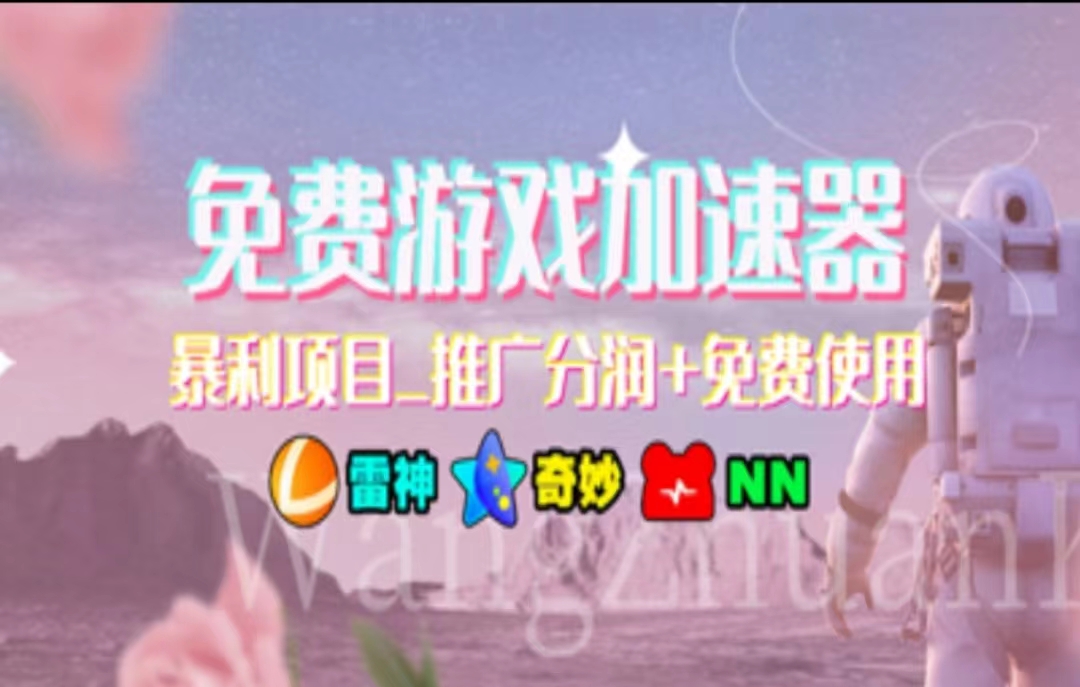 游戏加速器推广，一个月几百到几千的小项目，你看的上么？-项目网资源站