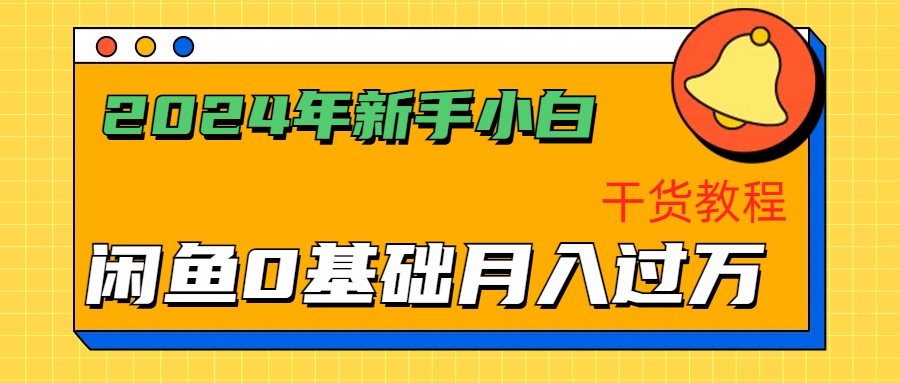 2024年新手小白如何通过闲鱼轻松月入过万-干货教程-项目网资源站