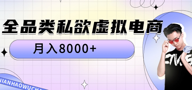全品类私域虚拟电商，月入8000+-项目网资源站