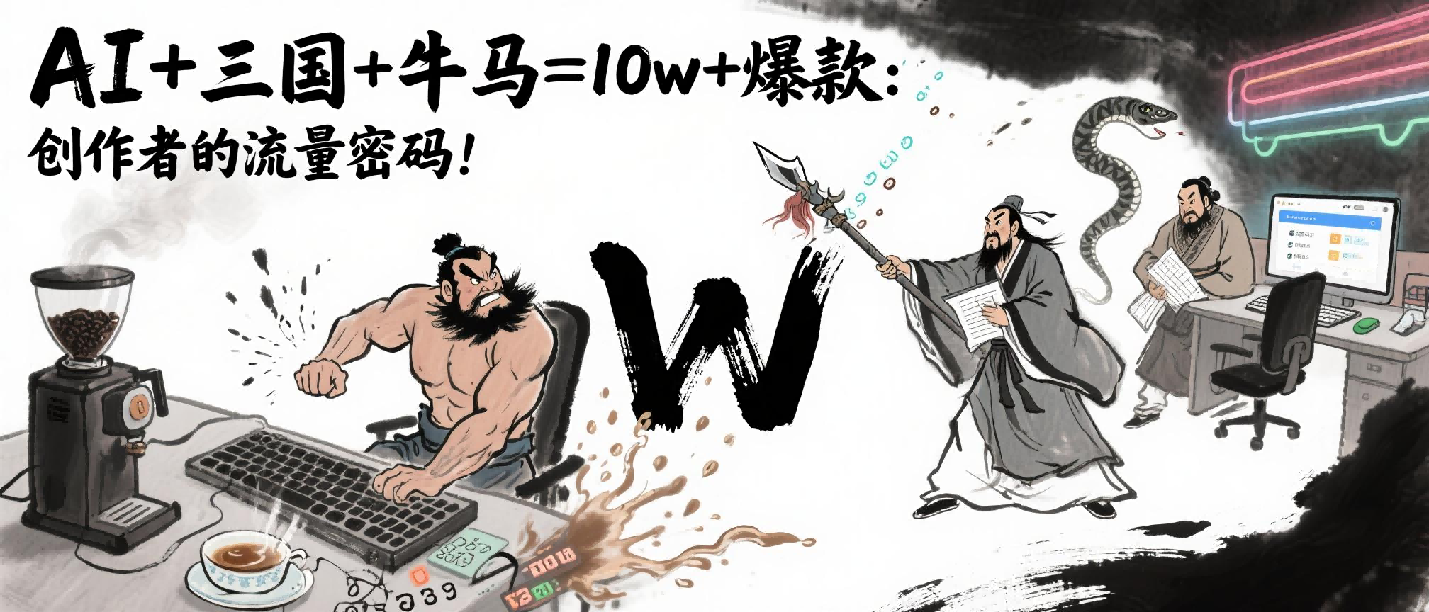 AI+三国+牛马=10w+爆款：创作者的流量密码！-项目网资源站
