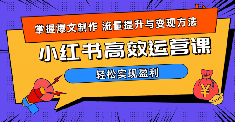 价值980小红书运营操作指南-项目网资源站
