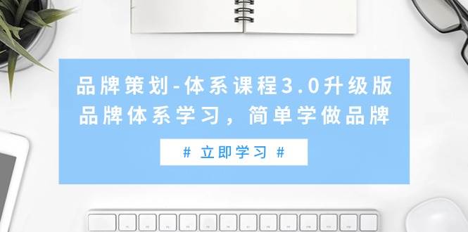 品牌策划-体系课程3.0升级版，品牌体系学习，简单学做品牌（高清无水印）-项目网资源站