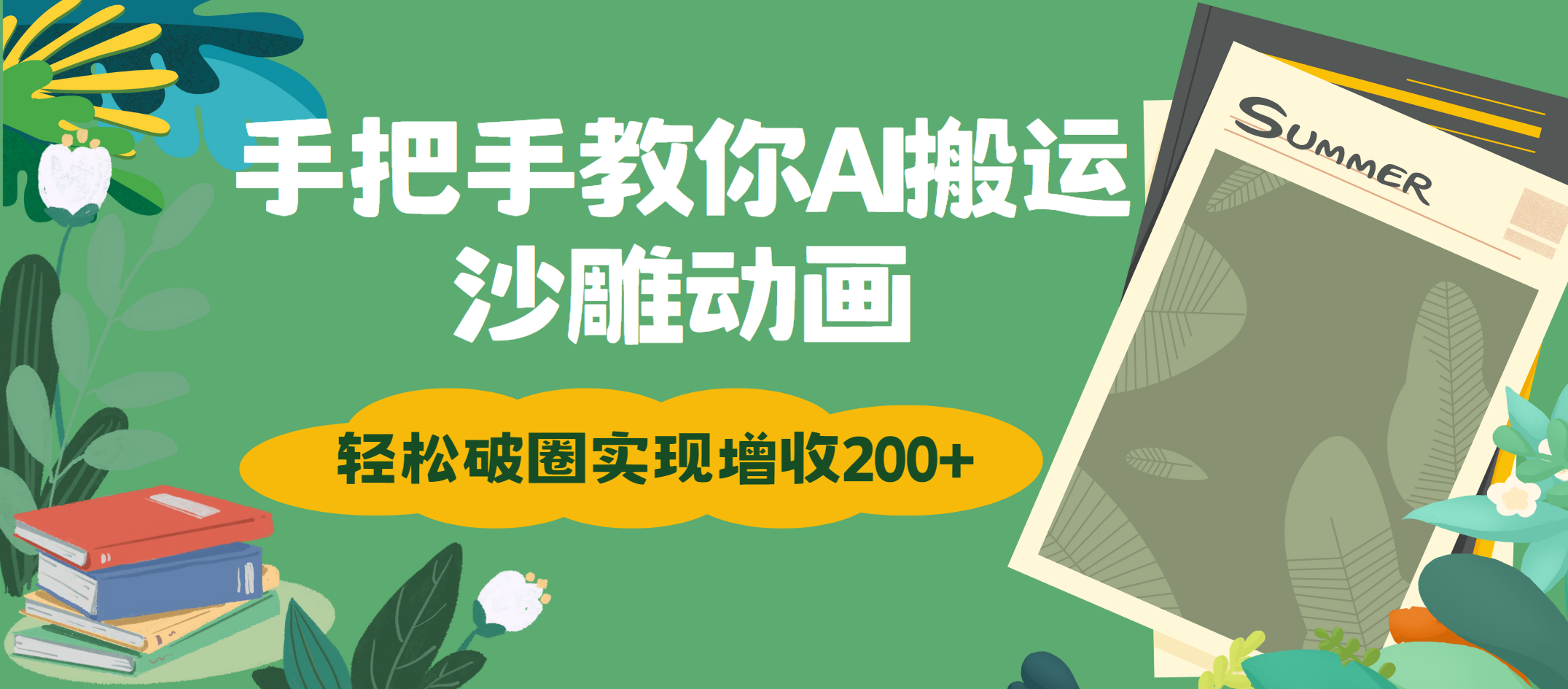 手把手教你用AI搬运沙雕动画轻松破圈实现增收200+-项目网资源站