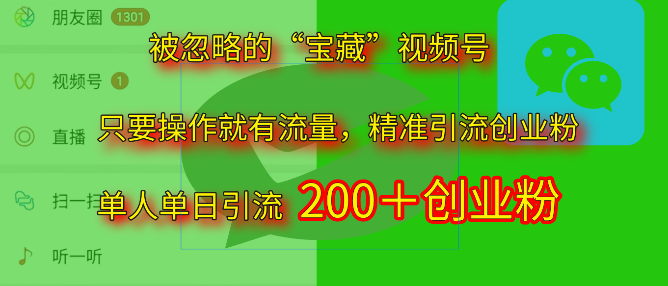 2025.5月最新被忽略的“宝藏”视频号，精准日引流200+-项目网资源站