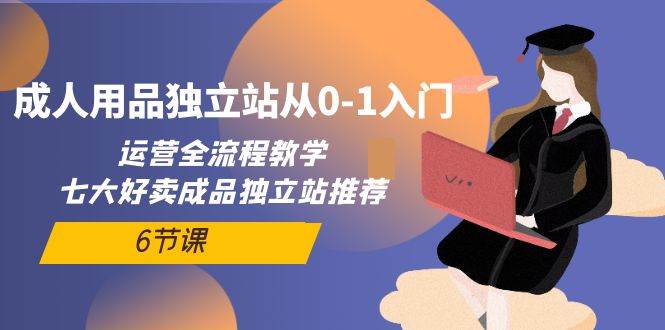 成人用品独立站从0-1入门，运营全流程教学，七大好卖成品独立站推荐-6节课-项目网资源站