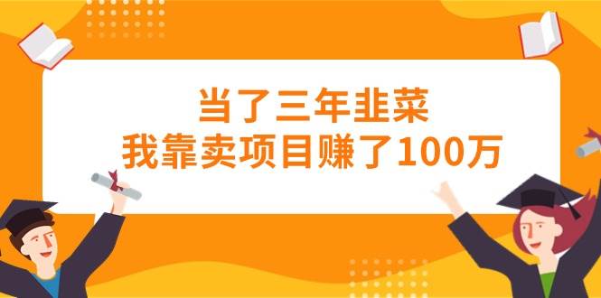当了三年韭菜我靠卖项目赚了100万-项目网资源站