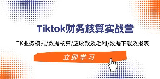 Tiktok财务核算实战营：TK业务模式/数据核算/应收款及毛利/数据下载及报表-项目网资源站