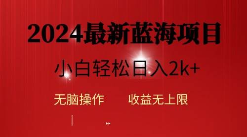 2024蓝海项目ai自动生成视频分发各大平台，小白操作简单，日入2k+-项目网资源站