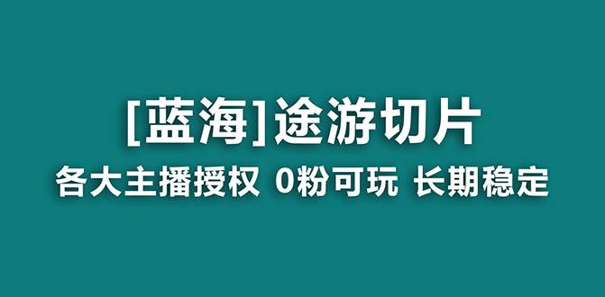 抖音途游切片，龙年第一个蓝海项目，提供授权和素材，长期稳定，月入过万-项目网资源站