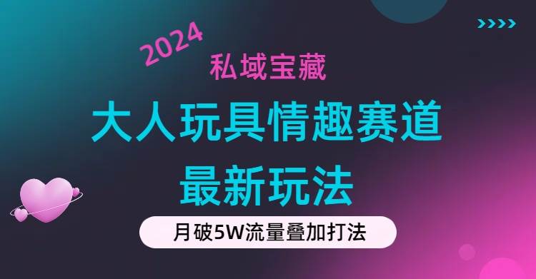 私域宝藏：大人玩具情趣赛道合规新玩法，零投入，私域超高流量成单率高-项目网资源站