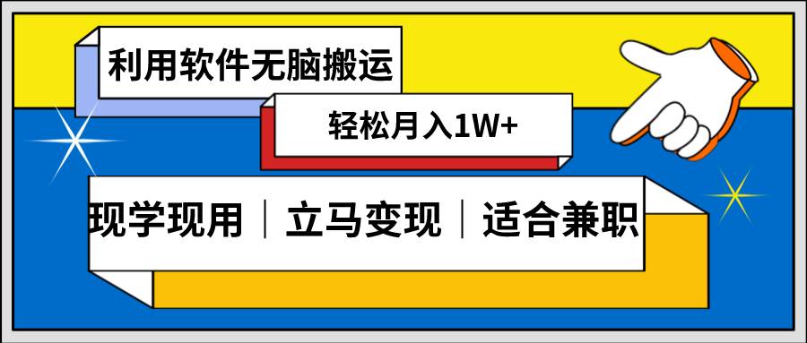 低密度新赛道 视频无脑搬 一天1000+几分钟一条原创视频 零成本零门槛超简单-项目网资源站
