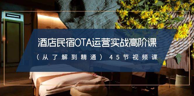 酒店民宿-OTA运营实战高阶课（从了解到精通）45节视频课-项目网资源站