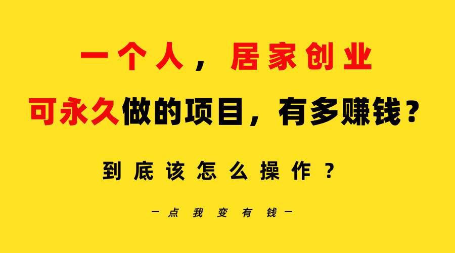 一个人，居家创业：B站每天10分钟，单账号日引创业粉100+，月稳定变现5W…-项目网资源站