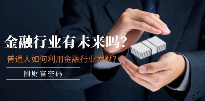 某付费文章：金融行业有未来吗？普通人如何利用金融行业发财?(附财富密码)-项目网资源站