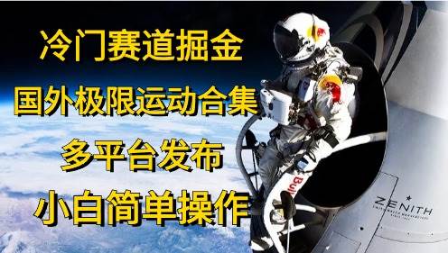 冷门赛道掘金，国外极限运动视频合集，多平台发布，小白简单操作-项目网资源站