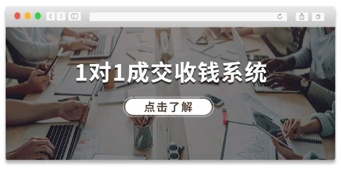 1对1成交 收钱系统，十年专注于引流和成交，全网130万+粉丝-项目网资源站