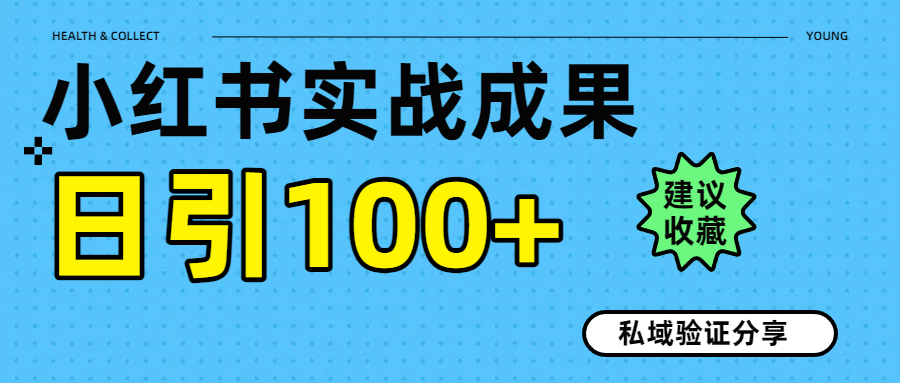 实战成果！小红书图文引流日引100+私域流量经验分享-项目网资源站