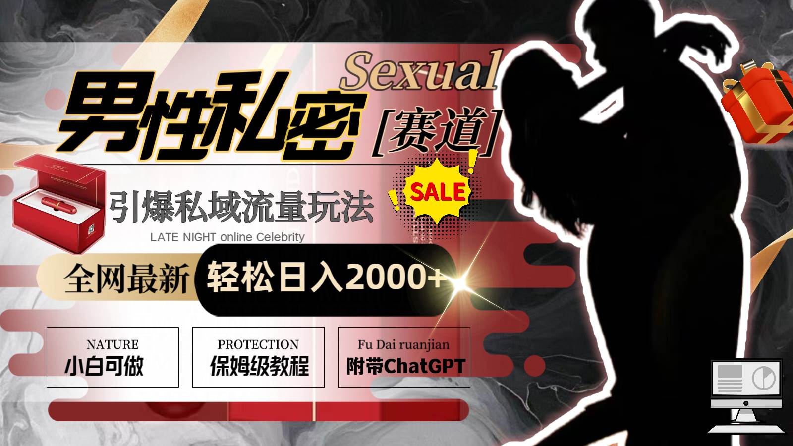 全网最新男性私密赛道玩法，引爆私域流量，轻松日入2000+-项目网