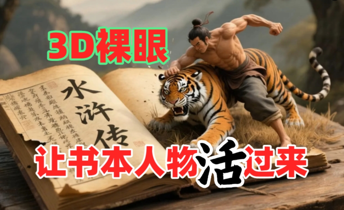 书本人物裸眼3D视频，一条视频收益过千，保姆级教程-项目网