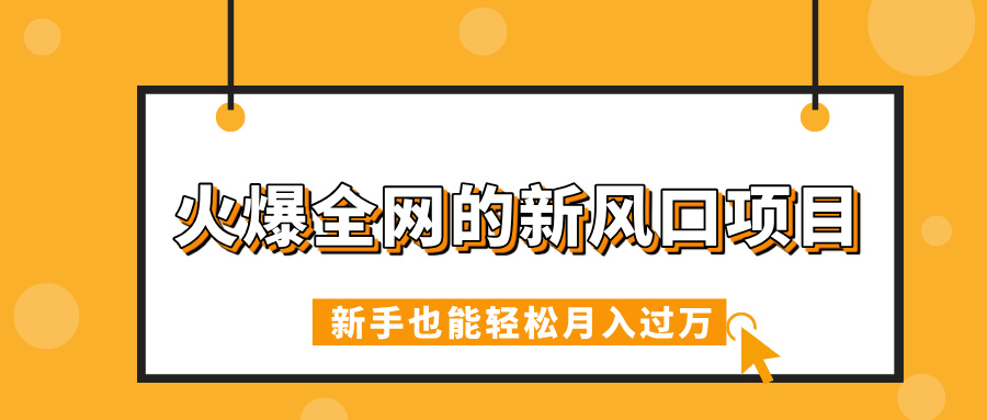 火爆全网的新风口项目，借助人工智能AI算命，精准预测命运，新手也能轻松月入过万-项目网
