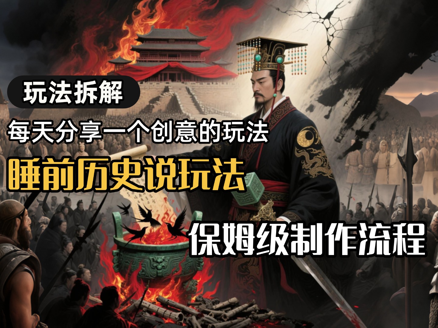 13条作品涨粉24.5万，全流程拆解睡前历史说，保姆级教程-项目网