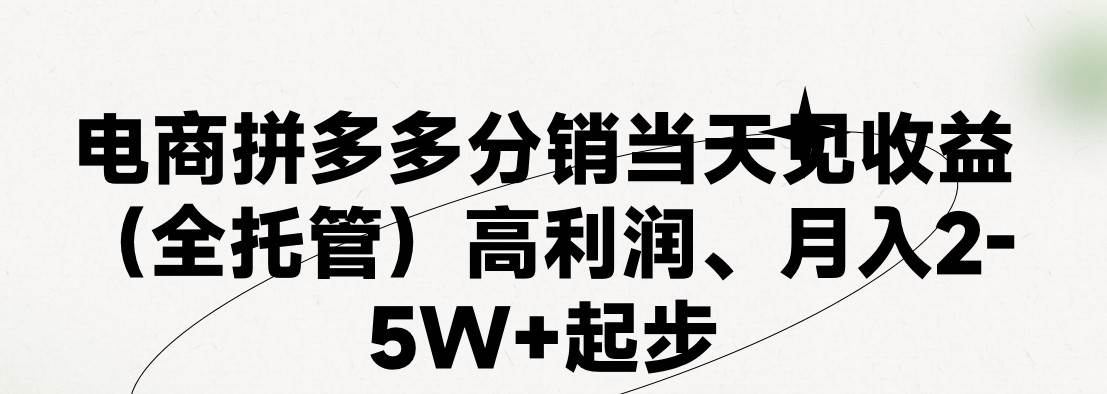 最新拼多多模式日入4K+两天销量过百单，无学费、 老运营代操作、小白福…-项目网