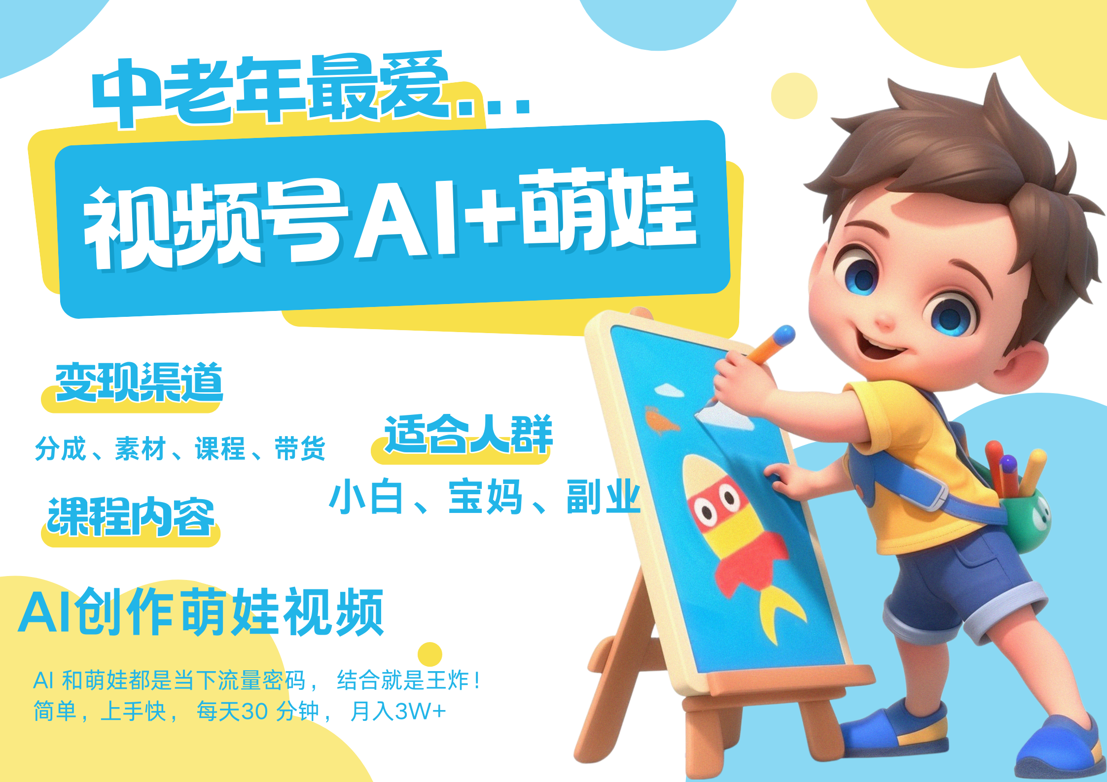萌娃，又一爆款密码，小白3步上手，爆款率80%，每天十分钟，轻松AI变现萌娃搞钱，带货、素材、分成都非常猛，泼天流量，发布就爆！月入5W，抓紧学！-项目网