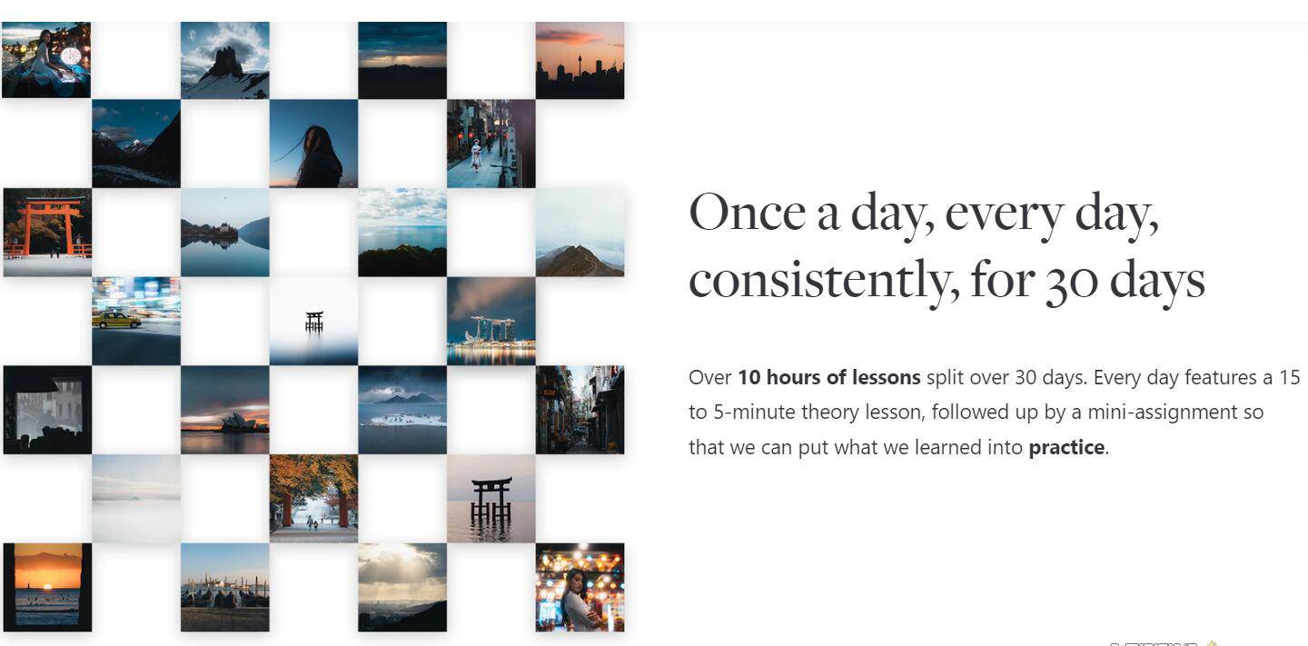 网红摄影师Pat Kay – 30天摄影基础知识加速器教程-30节课-中英字幕-项目网