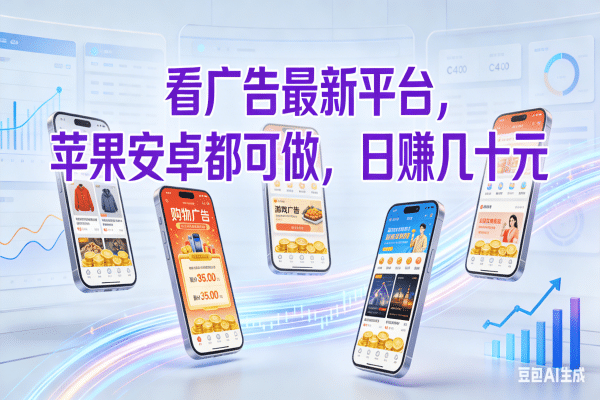 看广告最新平台，苹果安卓都可做，日赚几十元-项目网